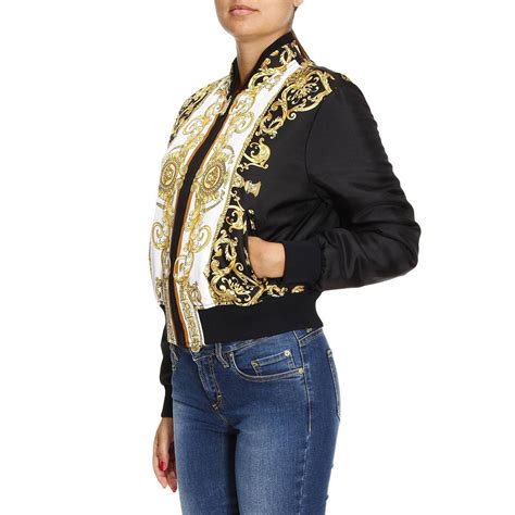 versace black jacket womens